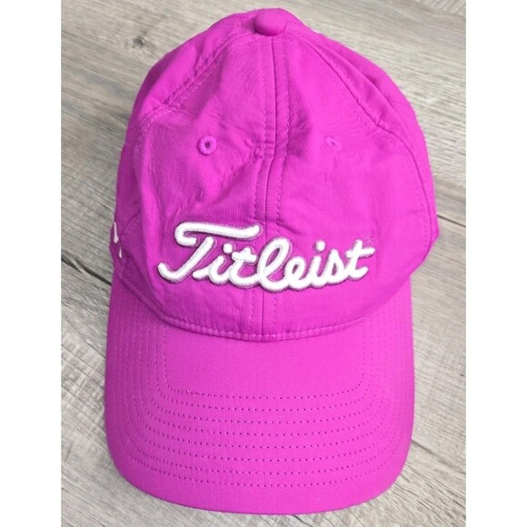 Titleist Women's Golf Hat Cap Embroidered Hook & Loop Adjustable Berry Pro V1 - Picture 1 of 4
